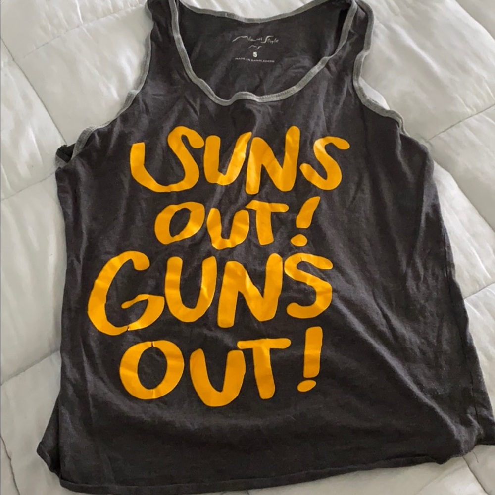 Suns out Guns out Tank Top